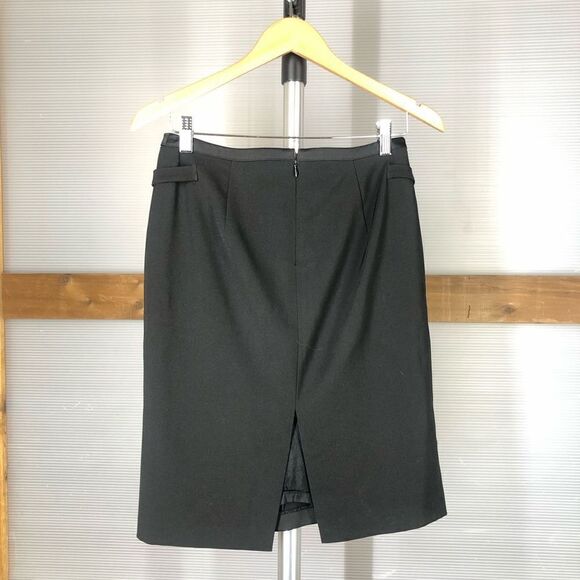 TRISTAN &‎ ISEUT Black Pencil Lined Skirt Sz 8 - Picture 2 of 5
